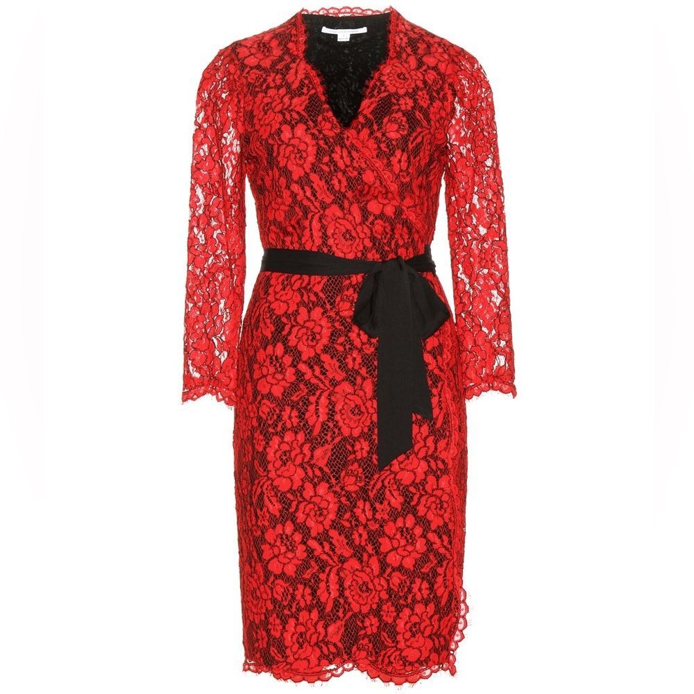 Diane Von Furstenberg Lace Wrap Dress
